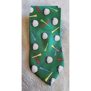 The Pro Shop Necktie. Golf Balls And Tees Fun Tie ! Father's Day !